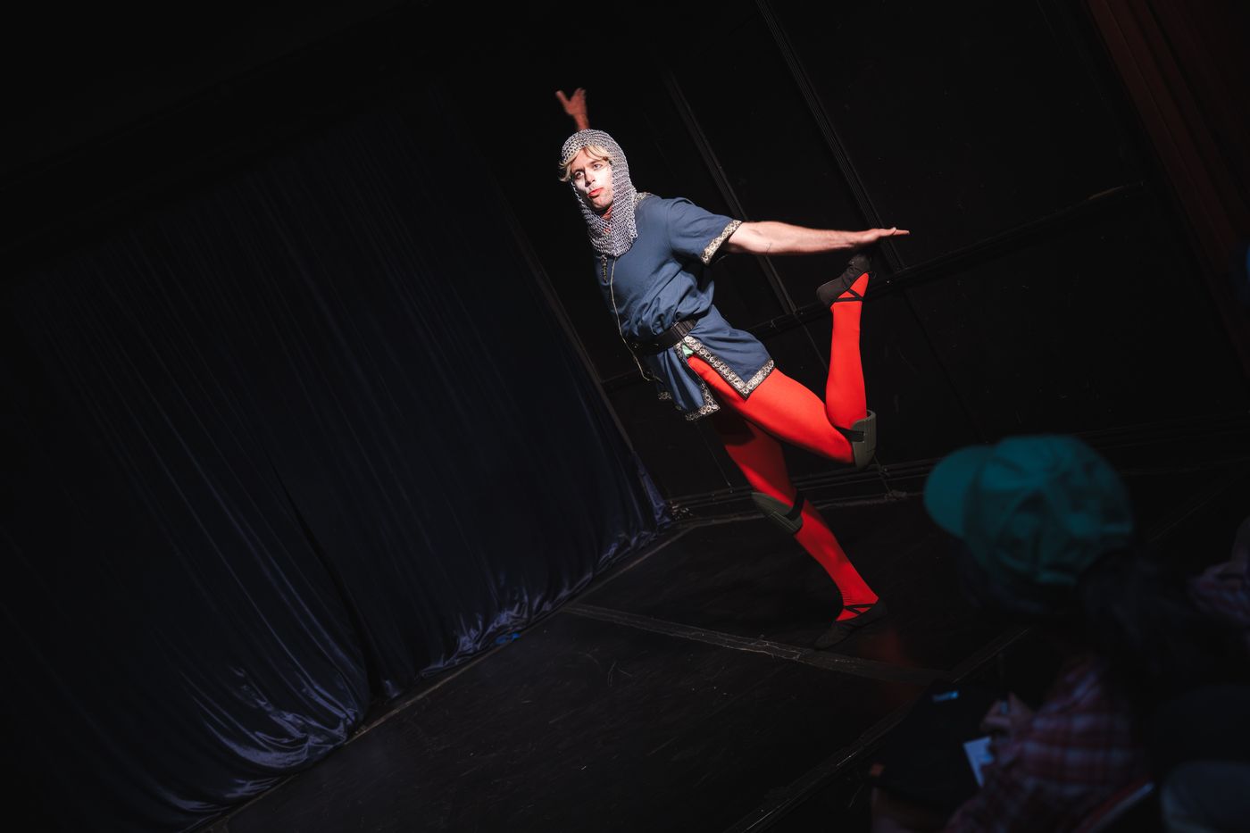 Grant O'Connell in Good Knight - balletic leap