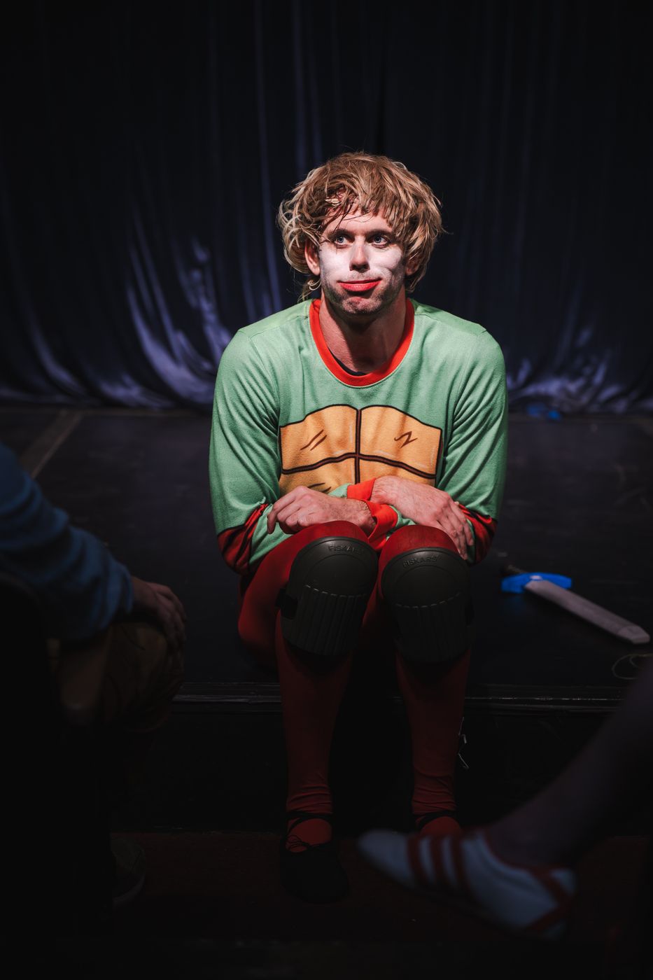 Grant O'Connell as the Good Knight - seated